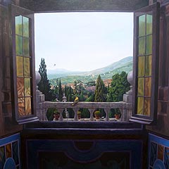 Trompe-lŽoeil; view from Villa dŽEste